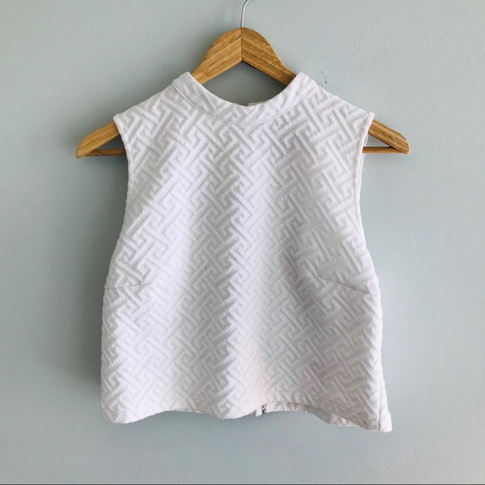 2/$20 - Forever 21 - White Halter Crop Top